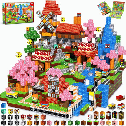 Magneverse 150 PCS Magnetic Blocks - Building Block for Kids Ages 4-8, Magnet Blocks Cubes for Boys Girls, STEM Educational Stacking Magnet Toy for 3 4 5 6 7 8 9 10 11 12 Birthday Gifts
