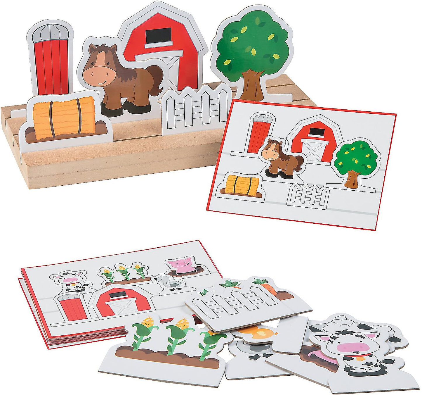 Fun Express Following Directions Farm Game - Educational Learning Resources for 3 Year Old & 4 Year Old | Toddler Board Games for Preschool Learning Toys | Special Education Classroom Must Haves