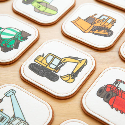 Felt Matching Game for Ages 2–4 – Soft and Safe for Ages 1+ – Montessori Memory Game – Sensory Flash Cards – Best Educational Gift for Ages 1–3 - Woodland Animal Theme