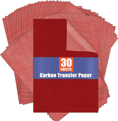 Carbon Paper for Tracing Graphite Transfer-Paper - PSLER 30 Pcs Black Graphite Paper for Tracing Drawing Patterns on Wood Projects Canvas Fabric Artist Lettering Sketch Drawing A4 8.27 X 11.81 Inch