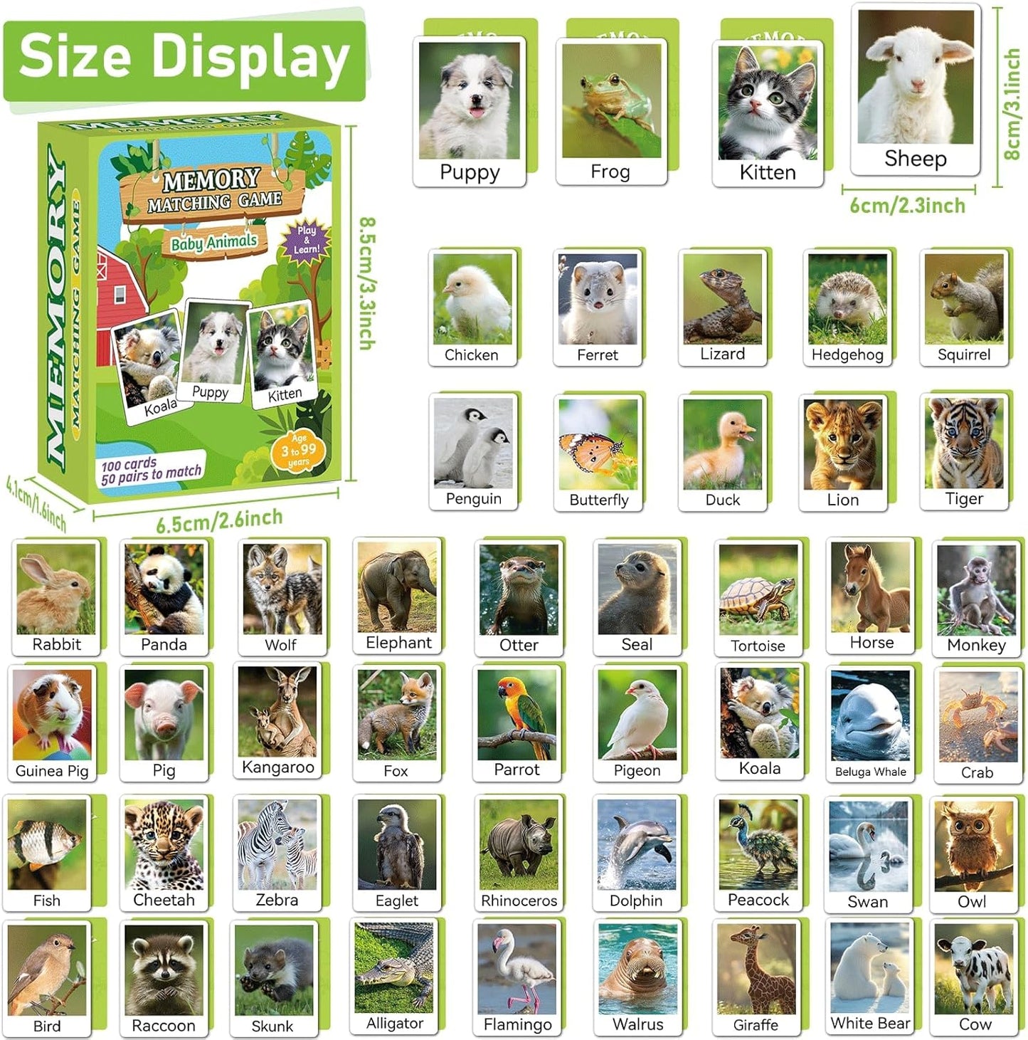 gisgfim 100 PCS Memory Matching Game Famous Paintings Concentration Memory Card for Adults Learning Educational Game A Fun & Fast Artworks Theme Matching Games