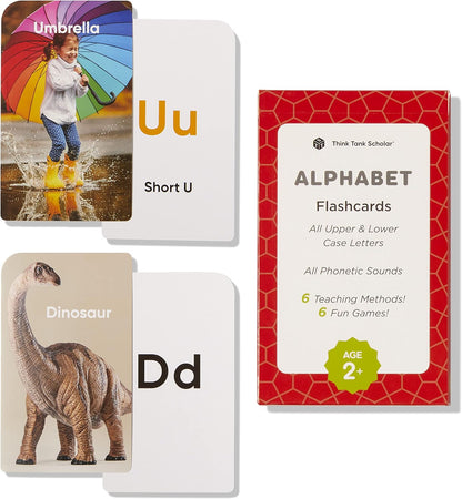 Award-Winning Flash Cards for Preschool & Kindergarten – 5-Deck Set, 180 Jumbo Cards – Learn Alphabet, Numbers, Colors, Shapes, First Words, Opposites & Rhyming – for Kids Ages 2–5