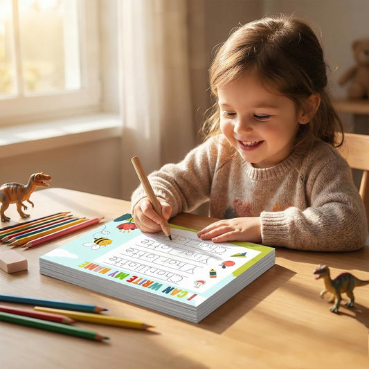 Personalized Name Tracing Worksheet for Kids – Custom Handwriting Practice Paper, Letter Tracing Sheet for Preschool & Kindergarten Learning Gift, Reusable Dry-Erase Board Option Available