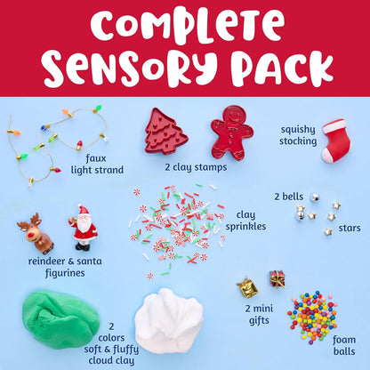 Creativity for Kids Sensory Pack: Christmas - Activities for Kids, Toddler Stocking Stuffers & Sensory Bin Filler, Travel Toys for Toddlers (Ages 3+)
