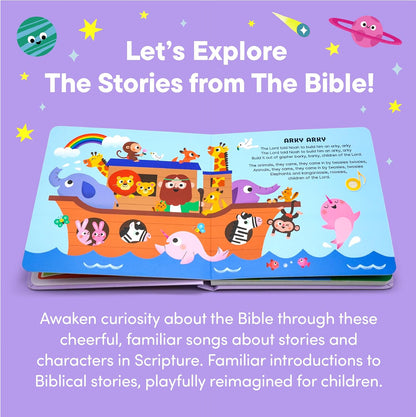 Dance with Jesus Christian Sound Books for Kids - 6 Bible Songs for Toddlers – Christian Gifts for Kids - Baby Bible for Baptism, Christening, Dedication Gifts, Sunday School, Preschool Homeschool