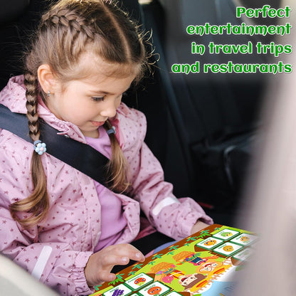 YTSQLER Montessori Busy Book for Toddlers 3-5 Kids Preschool Learning Book with 36 Themes Toddler Learning Toys Activities Velcro Autism Materials Homeschool Pre k Educational Gifts