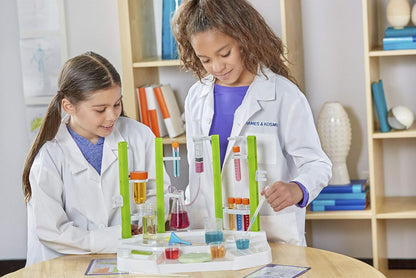 Thames & Kosmos Ooze Labs Colorful Crystal Lab STEM Experiment Kit & Lab Setup | Awesome Geometric Crystals, Dazzling Displays, with 11 Shiny, Sparkly, Safe Experiments | Stickers to Decorate Your Lab