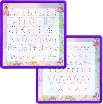 Kid's Name Tracing Board | Dry Erase Letter Tracing | Reusable Writing Practice Board | Personalized | Ballet Theme