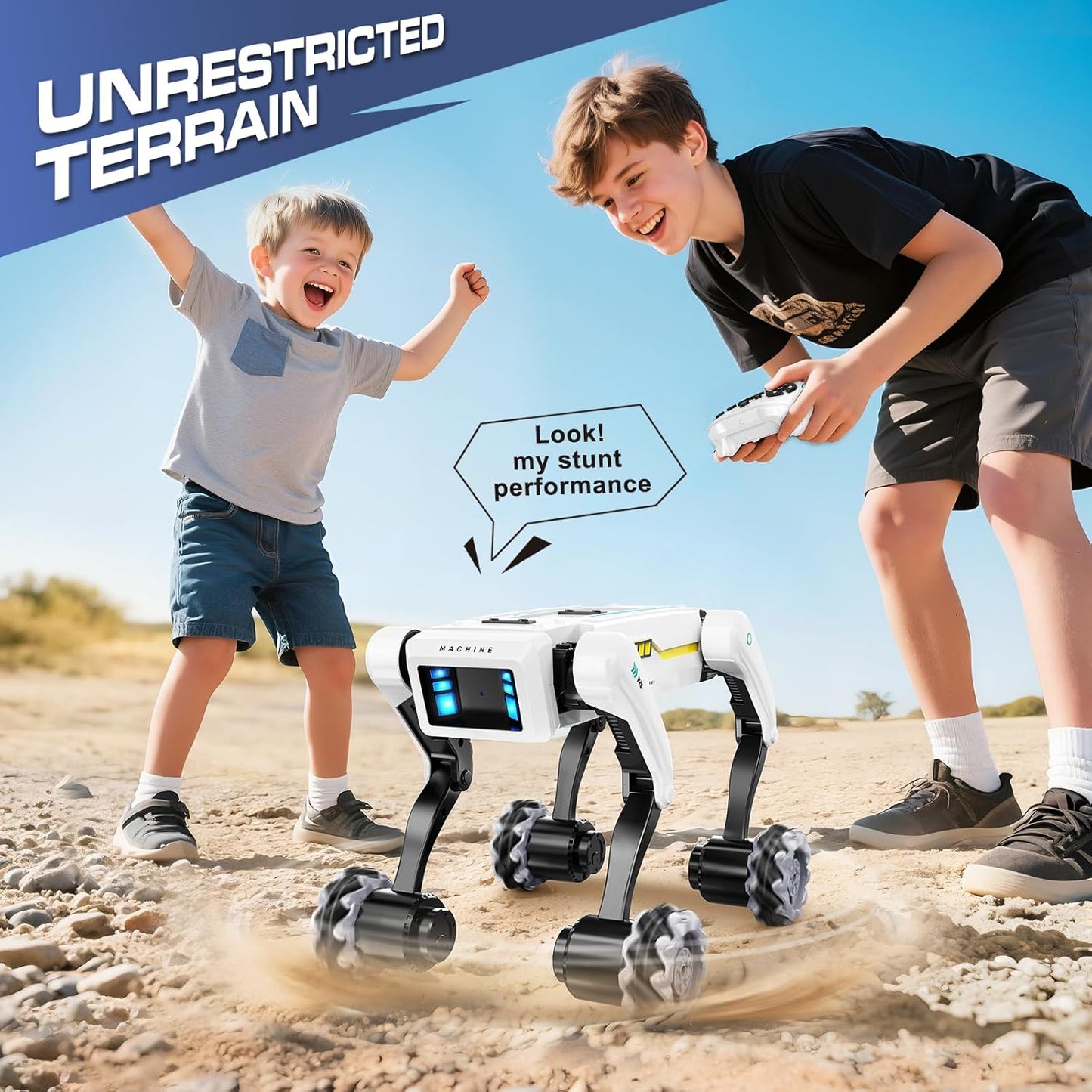 Smart Robot Dog - Interactive STEM Pet with Voice Control, 30+ Actions & APP Programming, Durable Design for Kids Age 6+ (Compatible with iOS/Android)