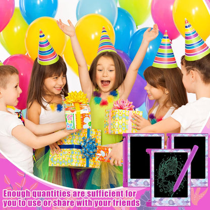 Nezyo 24 Pack Toy Inspires Party Favors Supplies, LCD Writing Tablet for Kids, 4.6'' Mini Board Drawing Tablet, Cartoon Goodie Bags Stuffers Birthday Toddler Boy Student Gifts