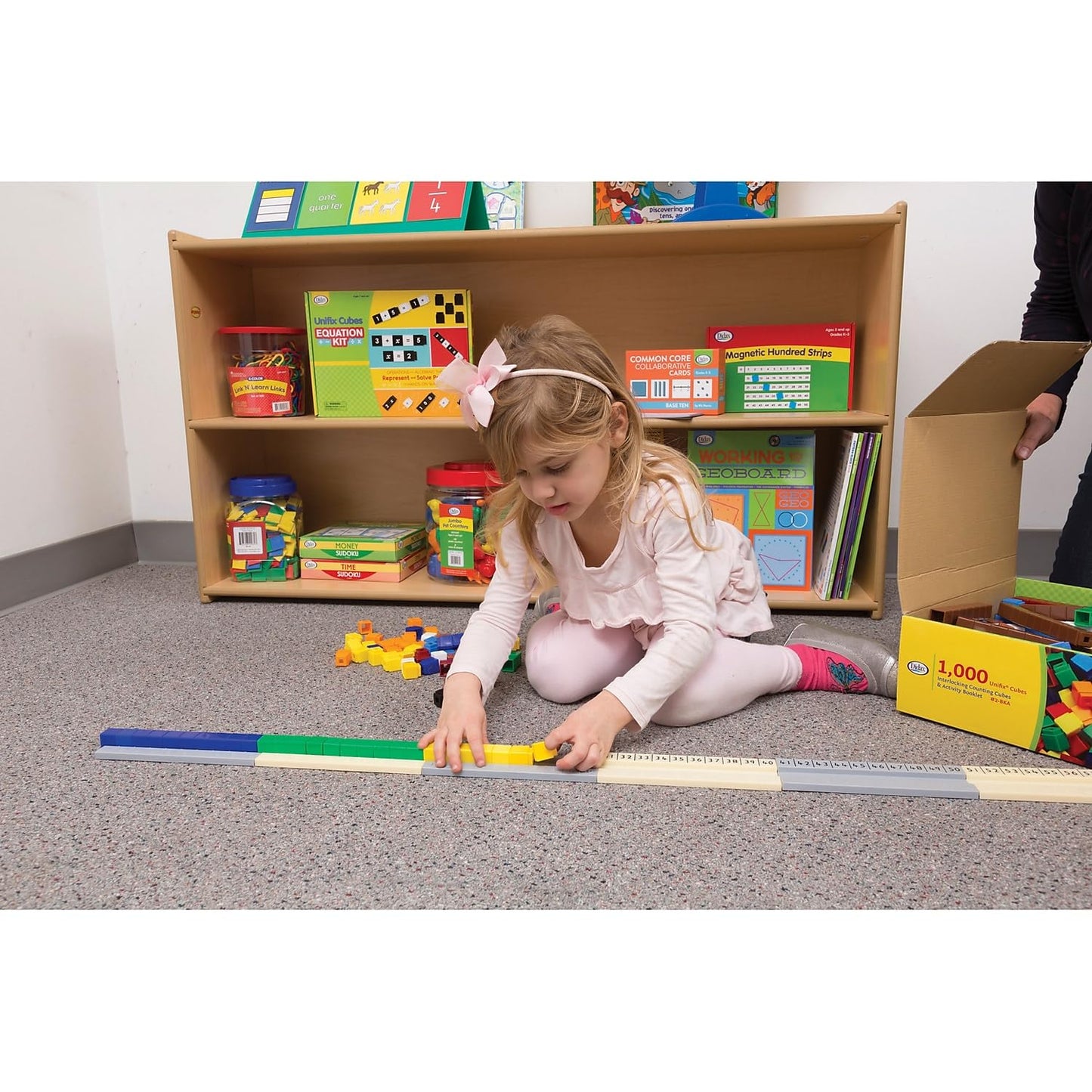 Didax UNIFIX® 1-120 Number Line Track - Extensive, Modular Number Line for Interactive Math Learning in Grades K-2 and Ages 5-7
