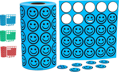 2500 Bingo Chips, Blue (1 of 3 Colors), 3/4", Counting Chips, Math Counter, Reusable or Disposable