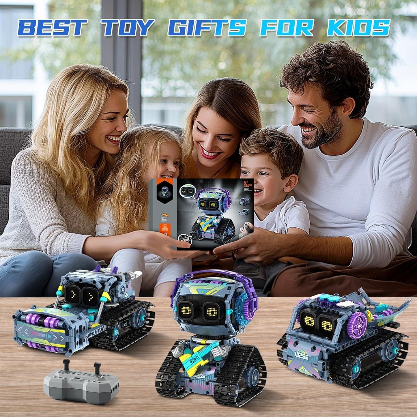 Robot Building Kit for Boys Ages 8-12, 3 in1 STEM Robotics Toys with Remote & App-Controlled 433PCS Robot Educational Coding Toy DIY Robotics Building Block Sets Birthday Gift for Kids Boys Girls 8-12