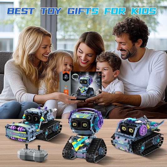 Robot Building Kit for Boys Ages 8-12, 3 in1 STEM Robotics Toys with Remote & App-Controlled 433PCS Robot Educational Coding Toy DIY Robotics Building Block Sets Birthday Gift for Kids Boys Girls 8-12