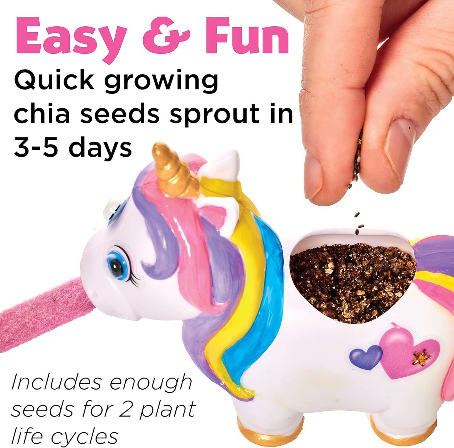 Creativity for Kids Dinosaur Self Watering Plant Pet, Kids DIY Kit, Dinosaur Crafts for Boys, Easter Basket Stuffers (Ages 6+)