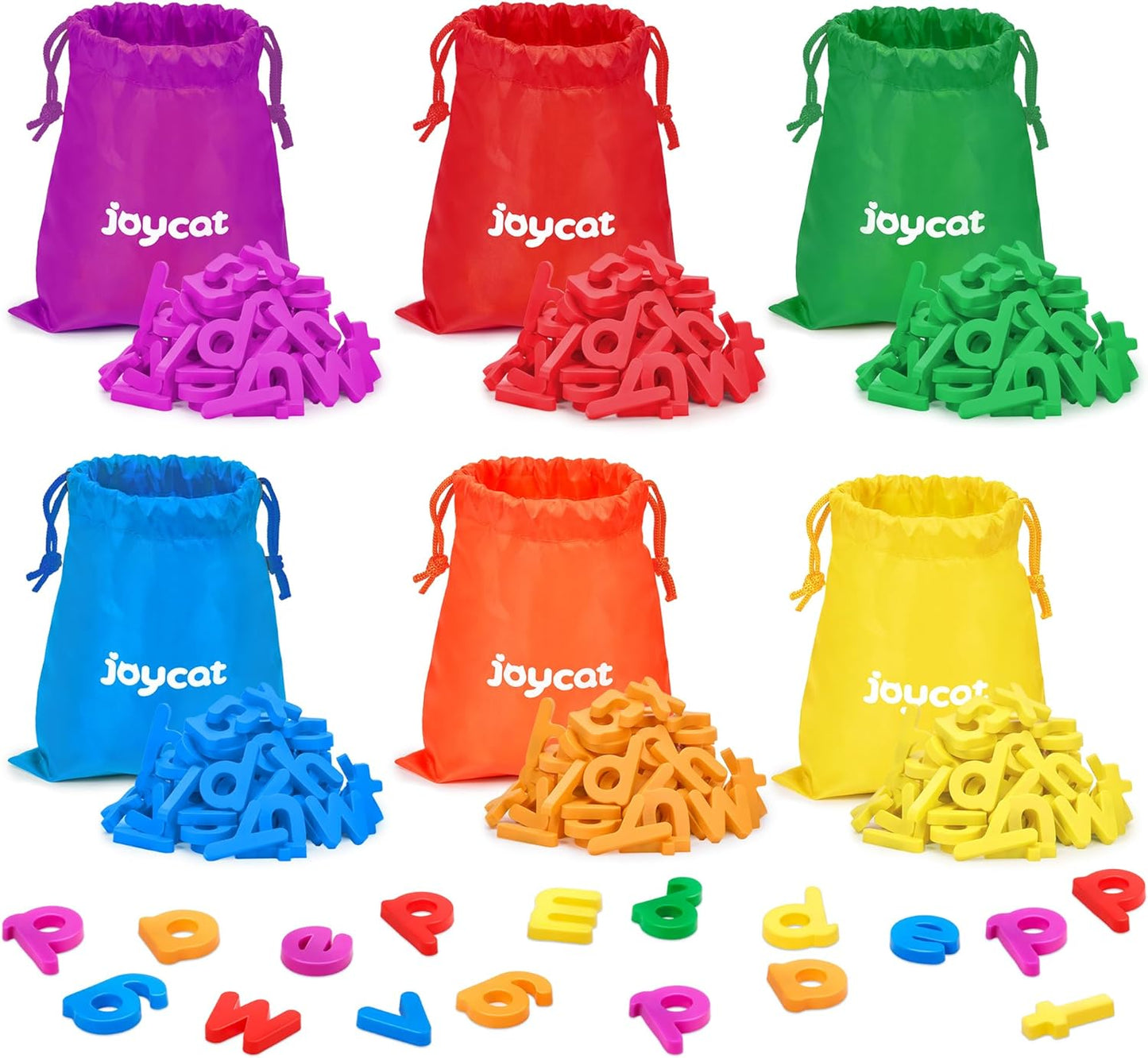 JoyCat Magnetic Letters, 312 Pieces Lowercase Alphabet Fridge Magnets, ABC Magnets for Toddlers Kids, Educational Learning Plastic Letters Set for Kindergarten Classroom