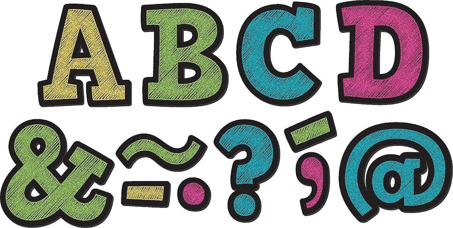 Teacher Created Resources Chalkboard Brights 2" Bold Block Magnetic Letters (TCR77190)