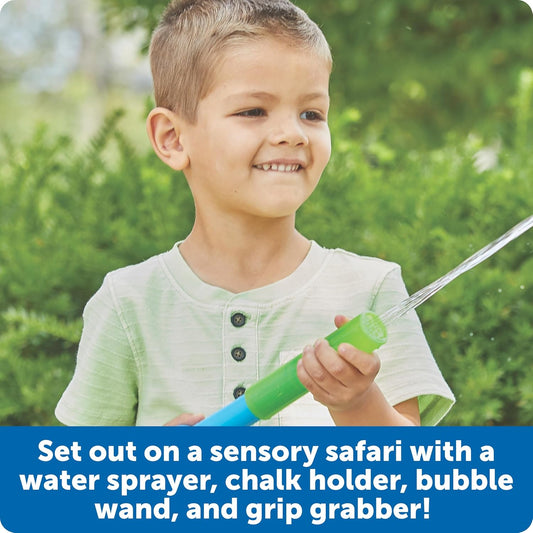 Learning Resources Helping Hands Outdoor Sensory Tools - Sensory Bin Toys, Outside Toddler Activities, Fine Motor Toy, Water and Sand Scoop Toys for Toddlers, Toddler Beach Activity Accessories