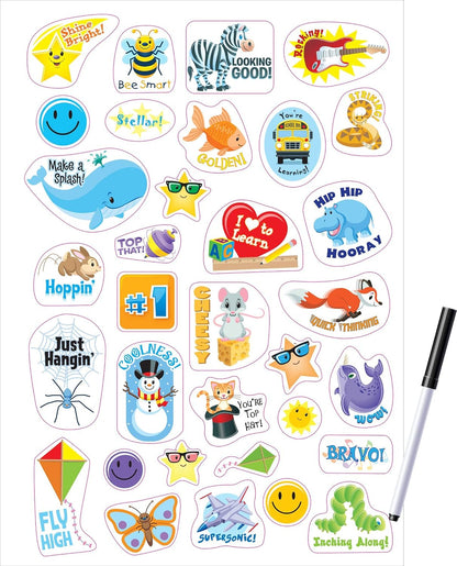 School Zone Kindergarten Write & Reuse™ Workbook: 52 Wipe-Clean Pages, Spiral-Bound, Early Math, ABCs, Counting, Ages 5-6, Includes Dry-Erase Marker