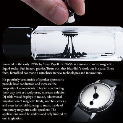 CMS MAGNETICS - (1oz Kit) Ferrofluid Science Experiment Kit for Education in Magnetism - Includes: 1 Fluid Ounce (29.5mL) Bottle of Ferrofluid, Gloves, Pipette, Petri Dishes