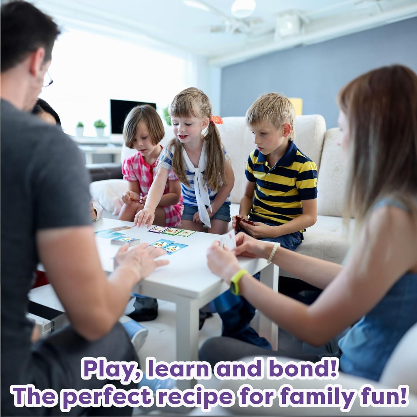 AGO Phonics Card Game - Advanced Set (Levels 4 and 5) A Fun Game to Build Phonics and Reading Skills. Learn Tricky phonemes (digraphs/dipthongs/Word Families/Silent Letters & More!)