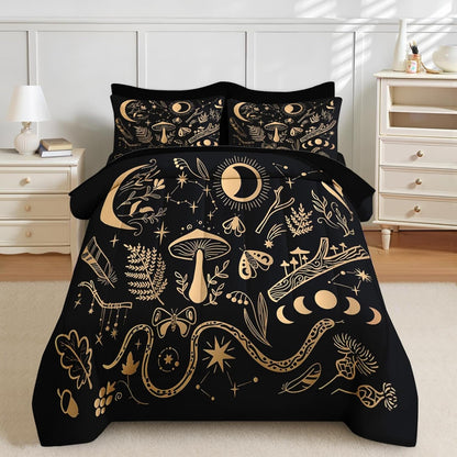 Nesker Comforter Set Twin Size, Science Lab School 5 Pcs Bedding for Kids and Adults, Medical University Chemistry Bed Sheet Sets with Fitted Sheet Pillowcase & Sham