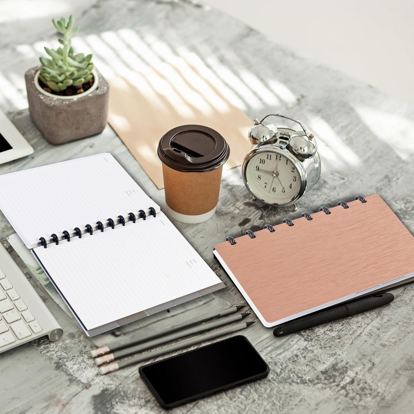 Discbound Notebook Refills for 11 Discs Notebooks 8.6 in x 12 in Letter Size 120 Sheets Multi-Subject Project Lined Pages Customizable Removable Pages(100 GSM) Heavyweight Planing Paper