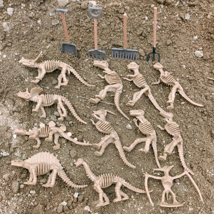 LC JoyCre Mini Dinosaur Bones for Kids Sandbox Toys - Realistic Fake Dinosaur Bones for Kids to Dig Up