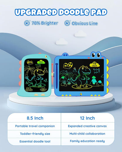 ORSEN 8.5 Inch Doodle Board Drawing Tablet - Dinosaur Toy Gift for Kids 3-7 Years Old