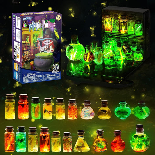 LDomet Science Magic Potions Kit for Kids, 20+ Potion Experiments Making, Fairy Magic Potions Craft Kit for Age 8-12, Creative Educational Birthday