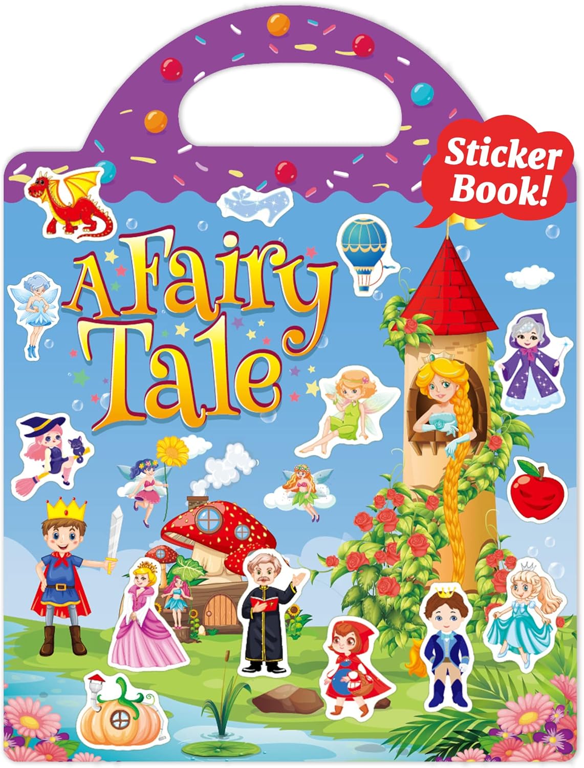 Benresive Reusable Sticker Books for Toddlers, Fun Travel Stickers for Kids, Toddler Sticker Book, Crafts Activities for Toddlers, 3 and Up Birthady Gifts - Vehicle