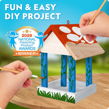 National Geographic Build a Bee Habitat Craft Kit for Kids – Paint & Build a House for Mason Bees, Outdoor Arts & Crafts, Nature Learning Activity, DIY Pollinator Garden Craft, Solitary Bee Hotel