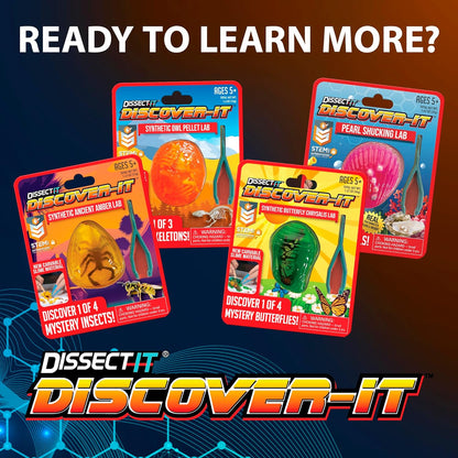 Dissect-It Discover-It Dinosaur Dig Kit, Dissecting Gel Kids Science Kit Project to Learn Anatomy, STEM Toys for Ages 6 and Above