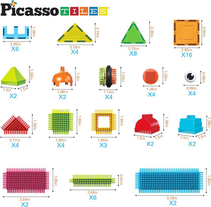 PicassoTiles 12pc Supersized Magnetic Building Tile Base Plate Jumbo XL Foundation Stabilizer Boards STEM Engineering Construction Kit for Kids Educational Learning Toy Magnet Blocks Stacking Set PT12