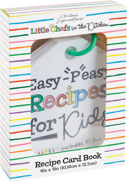 C.R. Gibson Kids Games - Little Chef Kitchen Activity Set for Toddlers and Preschoolers, 10-Count, Easy Peasy Recipe Card Ring