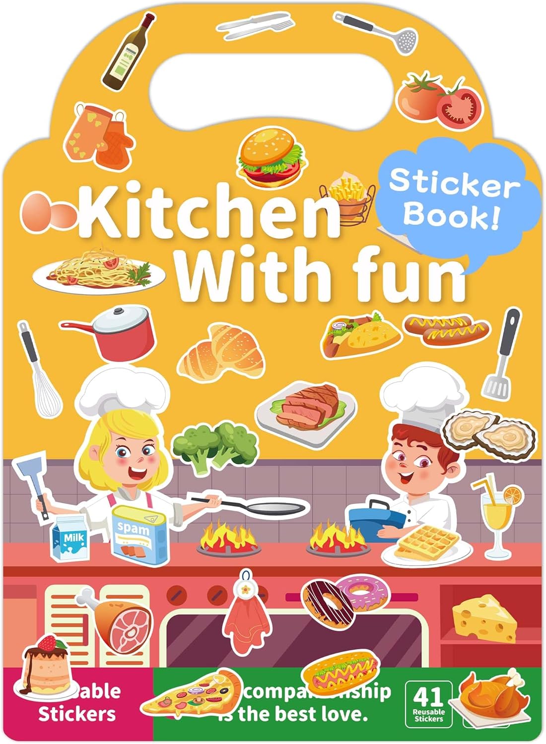 Benresive Reusable Sticker Books for Toddlers, Fun Travel Stickers for Kids, Toddler Sticker Book, Crafts Activities for Toddlers, 3 and Up Birthady Gifts - Vehicle
