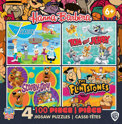 MasterPieces Puzzle Set - 4-Pack 24 Piece Jigsaw Puzzle for Kids - Sesame Street 4-Pack - 8"x10"
