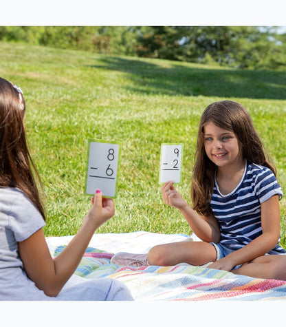 Carson Dellosa 54 Subtraction Flash Cards, All Facts for Subtracting Through 12, Mathematics Flashcards for Ages 6 and Up, Kindergarten, 1st Grade Learning Activities and Math Games for Kids 5-7