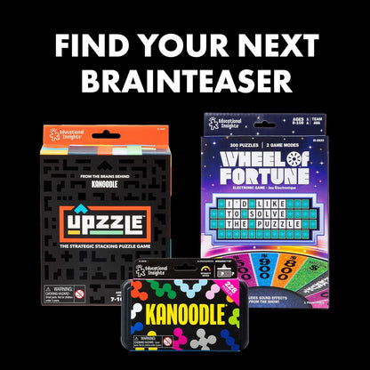 Educational Insights Slidewise - Word Games and Brain Teaser Puzzles for Kids 8-12, Kids Slide Puzzle Game, Travel Size Handheld, Single Player Brain Teasers for Adults, Teens, and Children