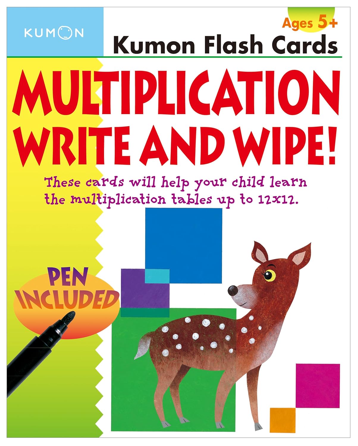 Kumon Multiplication Write and Wipe Flash Cards (Kumon Flash Cards)