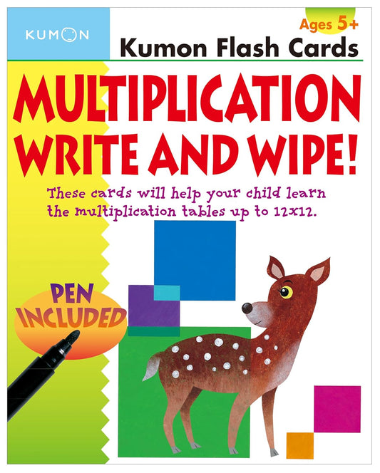Kumon Multiplication Write and Wipe Flash Cards (Kumon Flash Cards)