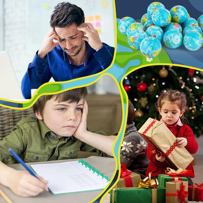 Hooqict Globe Stress Balls 25 Pack Mini Earth Ball Globe Party Favors Small Foam Squeeze Stress Ball for Kids Adults Stress Relief Toy Party Bag Gift Fillers Birthday Favors Classroom Prize