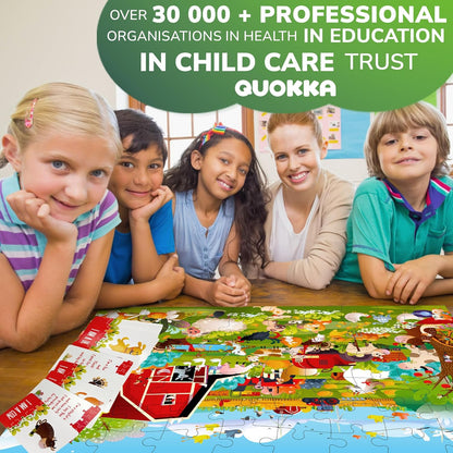 United States Puzzles for Kids Ages 4-6 - 70 Pcs USA Map Kids Puzzle with 50 Cards 400+ USA Facts - State & Capitals Floor Jigsaw Puzzles for Children 6-8 - Educational Toys Gift for Boys Girls