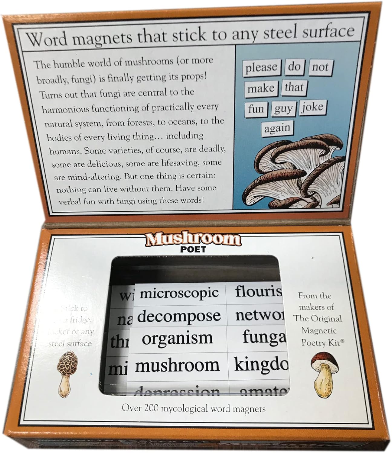 Magnetic Poetry Mushroom Poet Word Magnet Kit