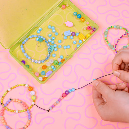 Fashion Angels Ice Pop Bead Shop Beading Kit - Over 2500 Beads for Friendship Bracelets and Necklaces - Jewelry Design Kit with Keeper Case - Ages 8 and Up