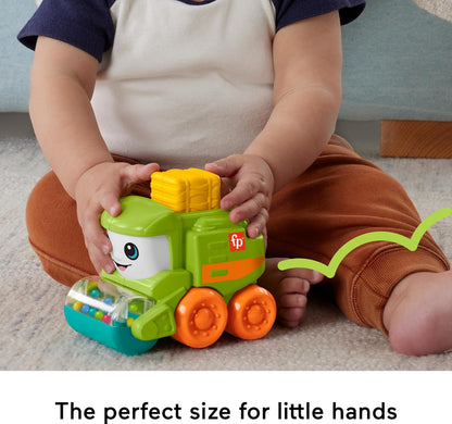 Fisher-Price Baby Toy Corn Popper Push-Along Vehicle with Sounds for Crawling Developmental Play Infants Ages 6+ Months