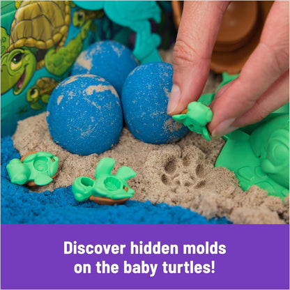 Kinetic Sand, Project Planet Deep Sea with 24oz Sensory Play Sand & Sea Creature Tools, Sustainably Minded Eco Friendly Materials, Holiday Gifts & Stocking Stuffers for Kids Ages 3 and up