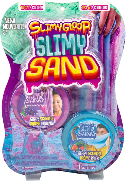 SLIMYSAND Twist - Teal/Pink Scented Stretchy Cloud Slime, Cotton Candy & Watermelon, Stretchable, Moldable, Play Sand, 10oz.Great for Tactile Fun