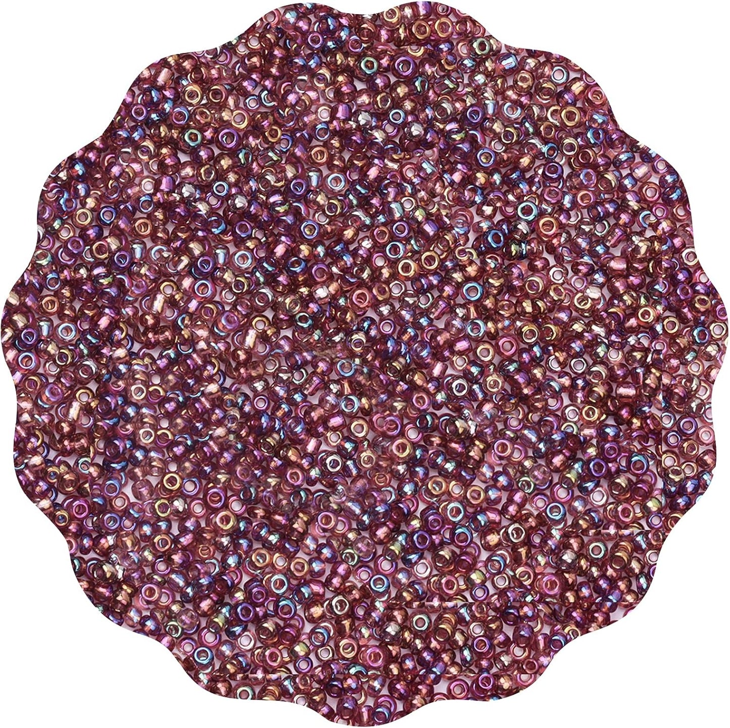 10100 Pcs Size 11/0 Glass Seed Beads, 2 mm Dark Green Small Mini Spacer Loose Pony Beads for Jewelry Making and DIY Crafts - Colors A