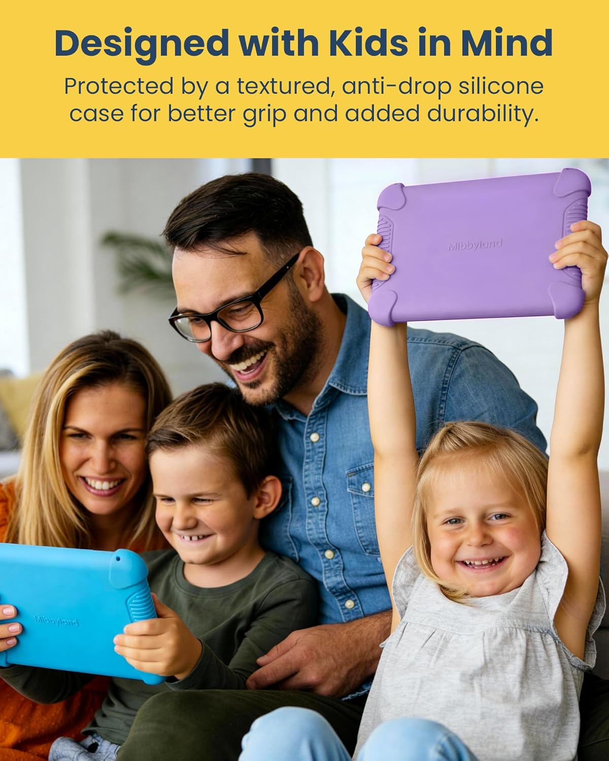 MibbyTalk AAC Device for Autism & Nonverbal Kids and Adults, Communication Tool for Home & School Use and Speech Therapy – 32 Preset Buttons, 11 Recording Buttons with Stickers, Silicone Case, Blue